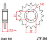 Honda JTF295.15 Front Sprocket
