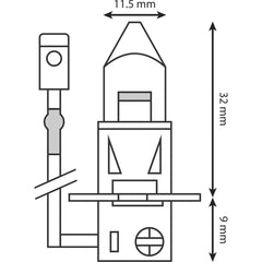 12v 35/35w  Halogen Headlight Bulb (Copy)