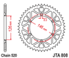 JTA808.49   49T Aluminium Rear Sprocket