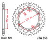 JTA853.46   46T Aluminum Rear Sprocket