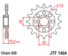 JTF1404.16; BMW 16 Teeth Front Sprocket