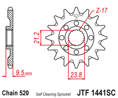 Suzuki JTF1441.14 SC  Front Sprocket