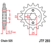 Honda JTF293.15 JT 15T Front Sprocket