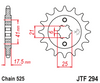 JTF294.14 Honda 14T  Front Sprocket