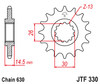 Honda JTF330.15 JT 15T Front Sprocket