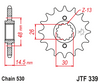 JTF339.16  Honda 16T Front Sprocket