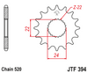 JTF394.14 Aprilia Front Sprocket