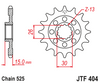 JTF404.16 BMW 16T  Front Sprocket