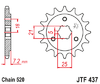 JTF437.16 16T Suzuki Front Sprocket