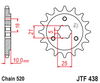 JTF438.15 Suzuki; 15 Teeth Front Sprocket