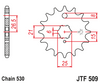 JTF509.15 Kawasaki; 15 Teeth Front Sprocket