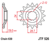 JTF526.15 Kawasaki 15T Front Sprocket