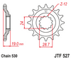 JTF527.17  Kawasaki 17T Front Sprocket