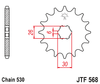 JTF568.17 Yamaha 17T Front Sprocket