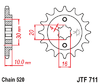 JTF711.14   Cagiva Front Sprocket