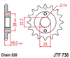 JTF736.16 Front Sprocket
