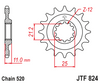 JTF824.17 Husqvarna Front Sprocket