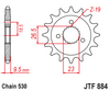 JTF884.21  Harley Davidson Front Sprocket