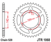 JTR1068.46 Hyosung 46T  Rear Sprocket