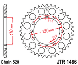 JTR1486.40 Rear Sprocket