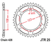 JTR25.60 Aprilia 60T Rear Sprocket