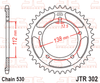 JTR302.44 Honda Blackbird; 44 Teeth Rear Sprocket
