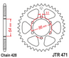 JTR471.48 Kawasaki 48T Rear Sprocket