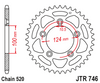 JTR746.46 Ducati 46T Rear Sprocket