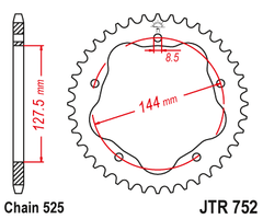 JTR752.39 Rear Sprocket