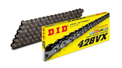 D.I.D 428VX Steel X Ring PRO STREET 126 Link Chain Made in Japan