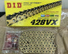 DID 428VX Gold X Ring PRO STREET 136 Link Chain Made in Japan