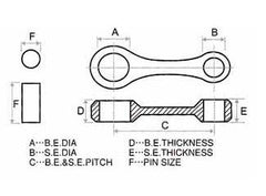 XL100S / XR100 Conrod Kit