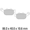 Honda MC19, MC22  Ferodo Rear Brake Pads