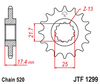 Honda  JTF1299.14 VT250 VTR250  CB250  14T Front Sprocket