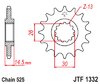 JTF1332.17  JT  17T Front Sprocket