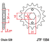 JTF1554.14 Hyosung Front Sprocket