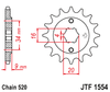 JTF1554.13 Yamaha  13T Front Sprocket