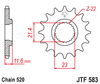 JTF823.13 Husqvarna   13T Front Sprocket