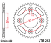 Honda Grom MSX125 Gold Chain and Sprocket Set