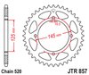 JTR857.45  45T Yamaha Rear Sprocket
