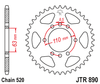 JTR890.45  45T Rear Sprocket