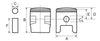 Suzuki DS80 0.25mm Oversize Piston Kit