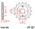 Honda CRF150, CRF230, XR250, NSR125, CBX250, XL250,  13T Front Sprocket