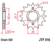 Kawasaki BR250, KL50, KLR500, KLR600, KLR650,  15T  Front Sprocket