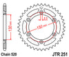 Yamaha WR250 YZ250 WR400 WR425 WR450 YZ450 JT 50T Rear Sprocket